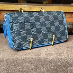 Authentic Louis Vuitton Damier Graphite zip around wallet